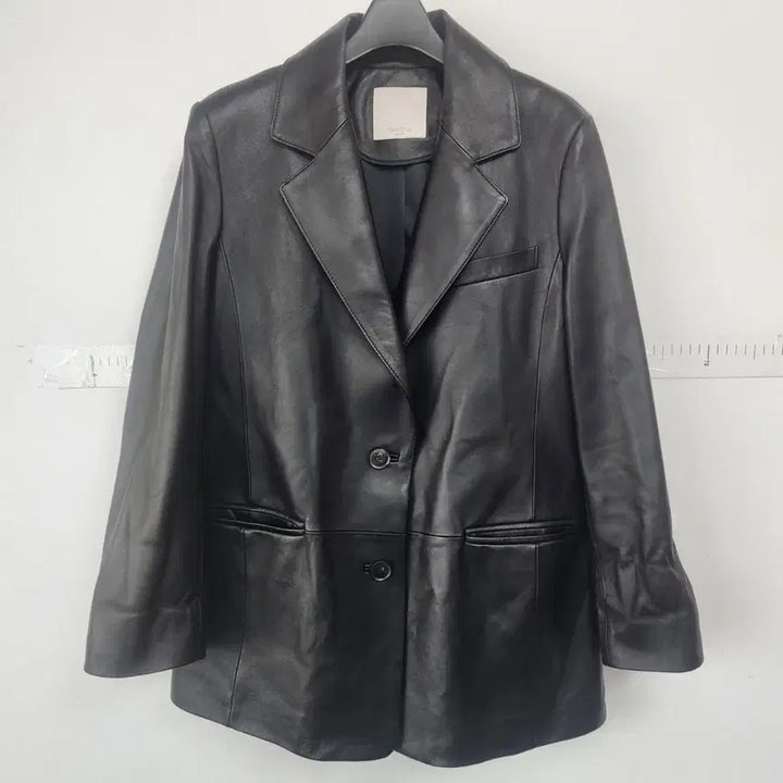 [BUNJANG] Celebshop Black Lambskin Leather Jacket / 셀럽샵 블랙 양가죽 자켓