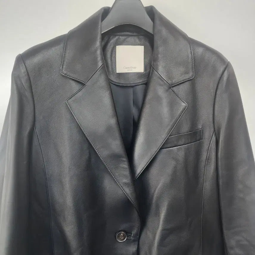 [BUNJANG] Celebshop Black Lambskin Leather Jacket / 셀럽샵 블랙 양가죽 자켓
