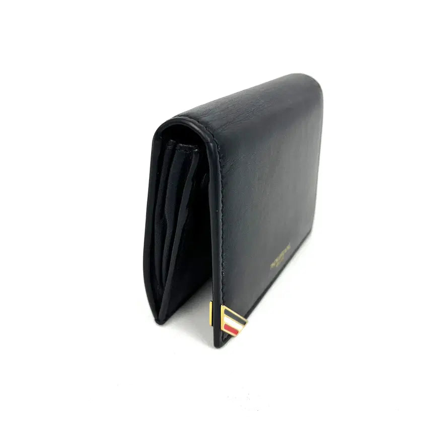 [BUNJANG] Thom Browne Double Black Card Holder MAW245A / 톰브라운 더블 블랙 카드지갑 명함지갑 MAW245A 06549 001