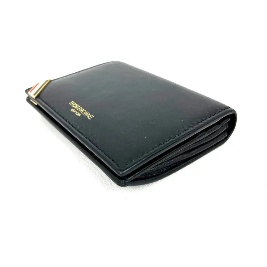 [BUNJANG] Thom Browne Double Black Card Holder / 톰브라운 더블 블랙 카드지갑 명함지갑 MAW245A 06549 001