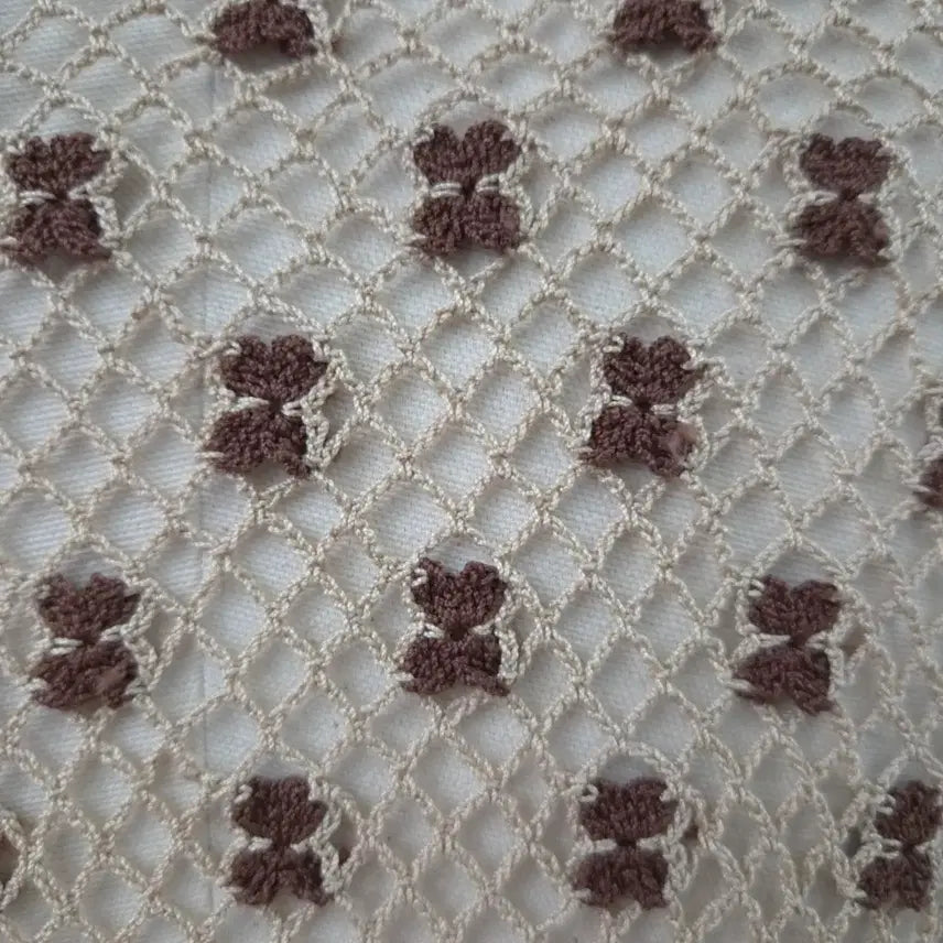 [BUNJANG] BIANCA COLLECTION Bear Flower Crochet Cardigan / BIANCA COLLECTION 베어 플라워 크로쉐 가디건
