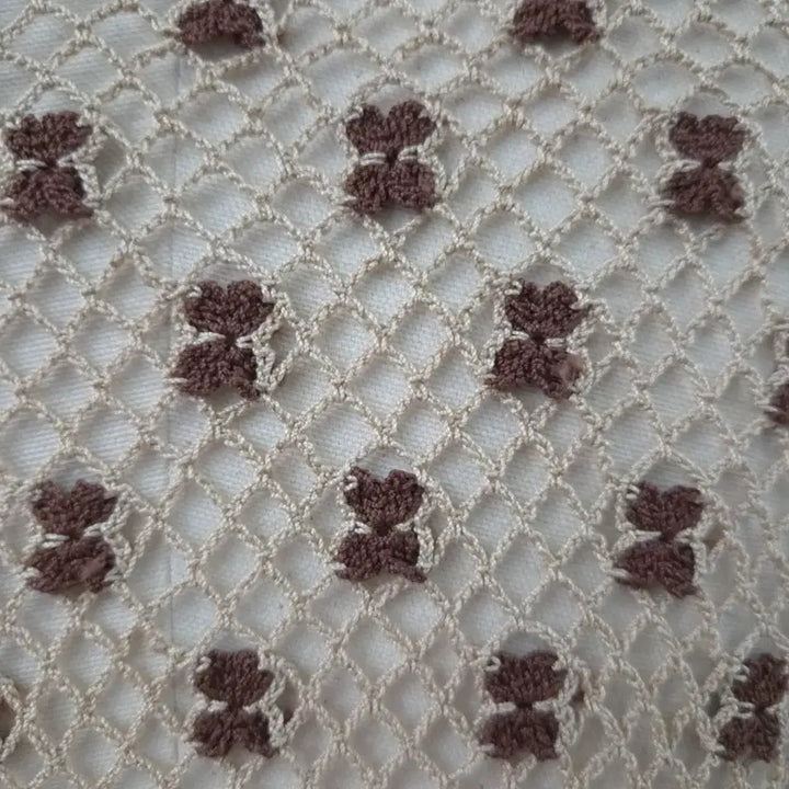 [BUNJANG] BIANCA COLLECTION Bear Flower Crochet Cardigan / BIANCA COLLECTION 베어 플라워 크로쉐 가디건