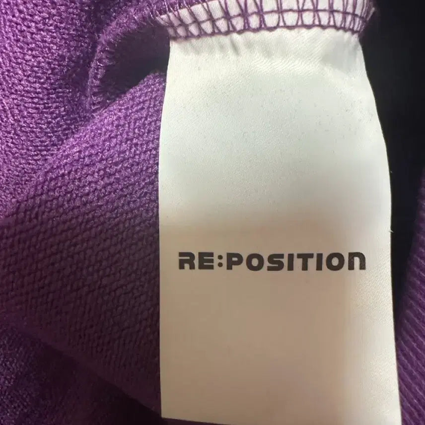 [BUNJANG] RE:POSITION Purple Logo Hoodie / RE:POSITION 퍼플 로고 후드티