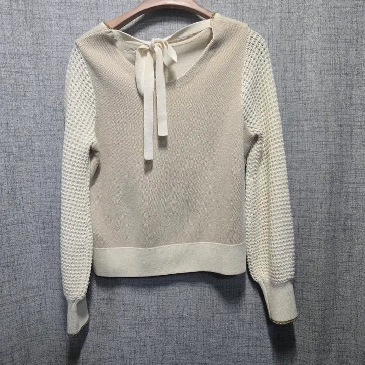 [BUNJANG] Egoist Flower Embroidered Wool Knit Sweater / 에고이스트 플라워 자수 울  니트  free