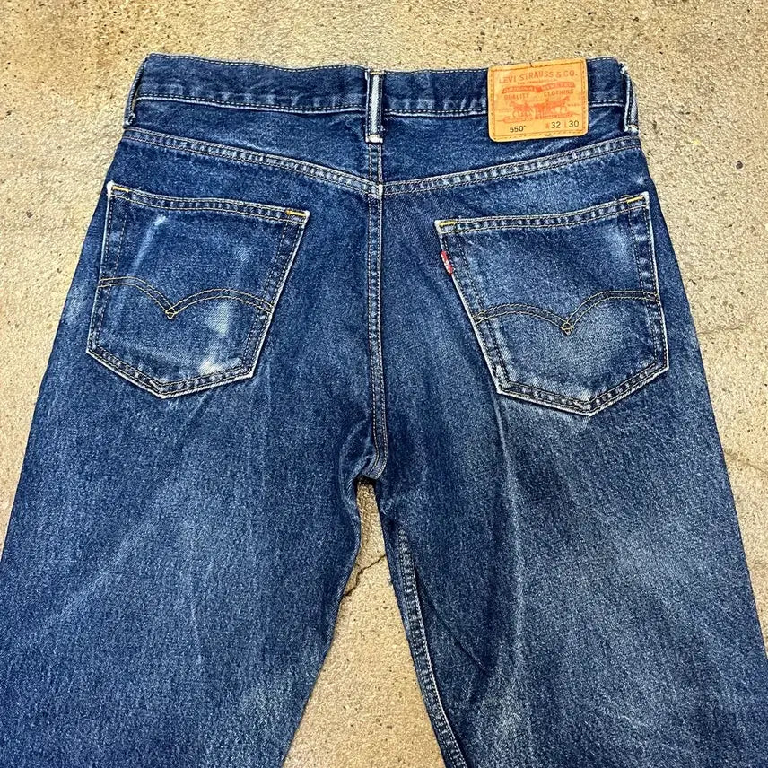 [BUNJANG] Levi's 550 Washed Denim Jeans / 00s 미국 빈티지 리바이스 550 청바지 데님팬츠