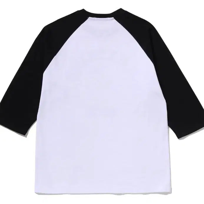 [BUNJANG] BAPE College Raglan Regular Fit Long Sleeve T-shirt / [해외] 베이프 컬리지 나그랑 레귤러핏 긴팔 티셔츠 26SS
