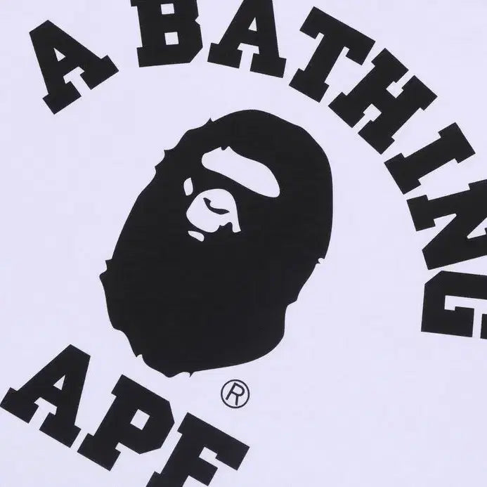 [BUNJANG] BAPE College Raglan Regular Fit Long Sleeve T-shirt / [해외] 베이프 컬리지 나그랑 레귤러핏 긴팔 티셔츠 26SS