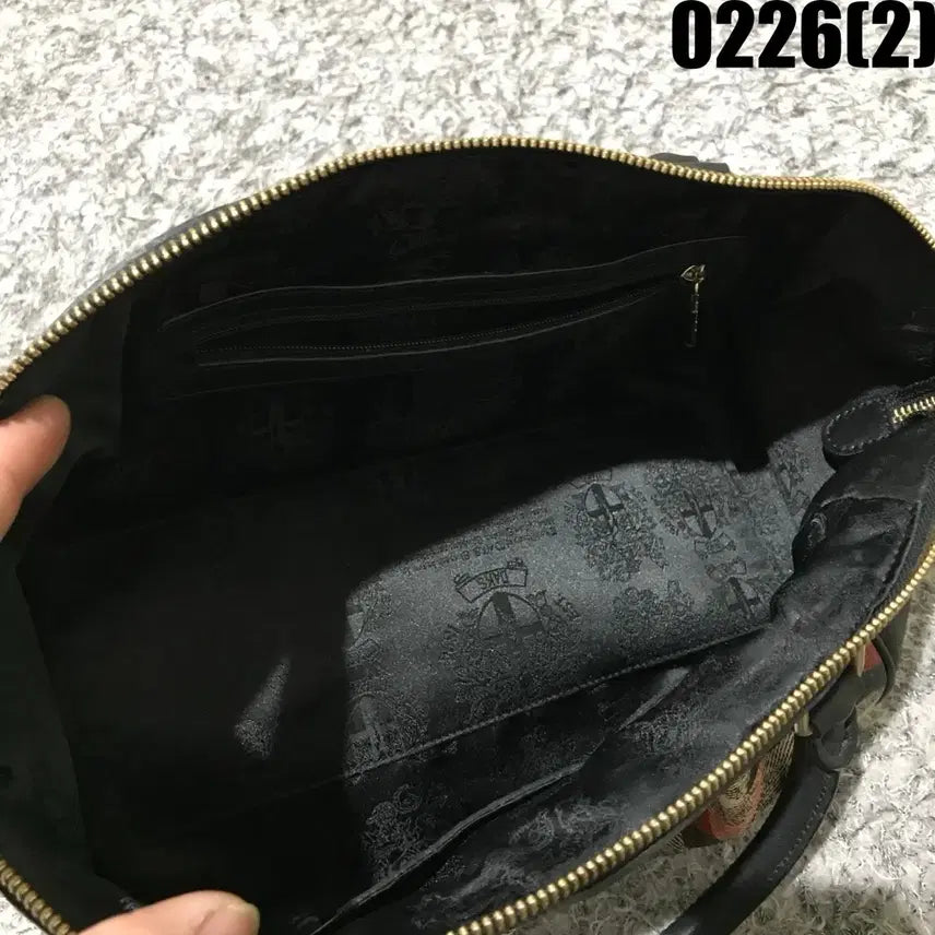 [BUNJANG] DAKS Checkered Tote Bag / 닥스 DAKS 체크무늬 토트백