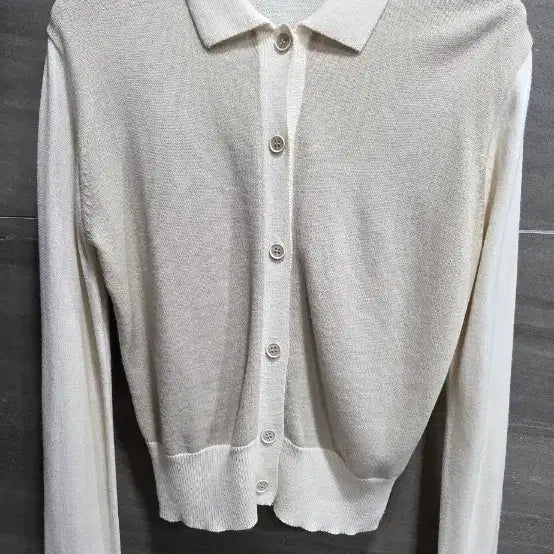 [BUNJANG] WIDA Wool Blend Color Block Cardigan Ensemble / WIDA 위다, 울혼방  앞면과 소매 배색 가디건 앙상블 F