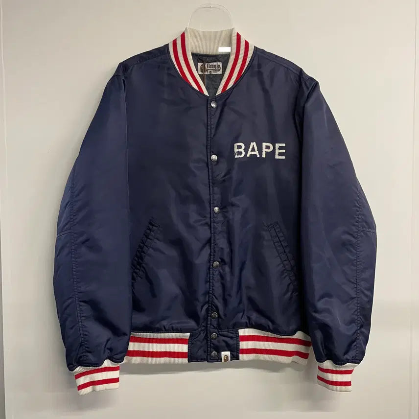 [BUNJANG] BAPE Spell Out Varsity Jacket / 베이프 스펠아웃 바시티자켓