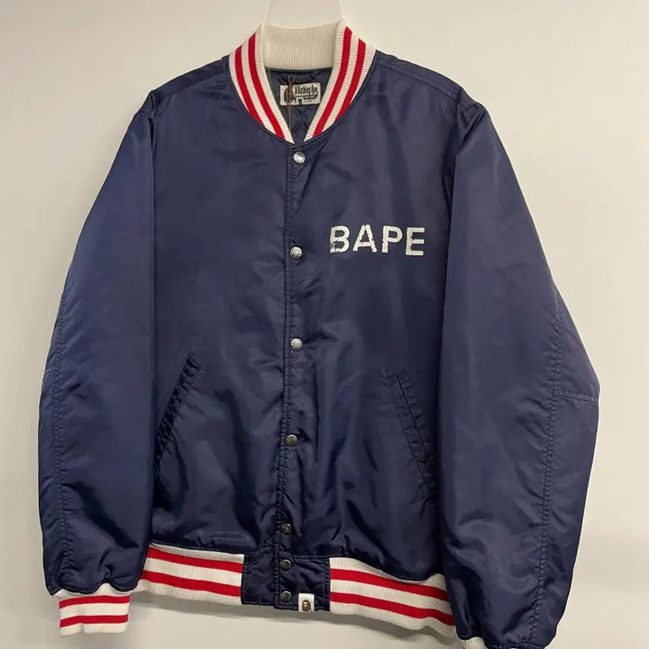 [BUNJANG] BAPE Spell Out Varsity Jacket / 베이프 스펠아웃 바시티자켓