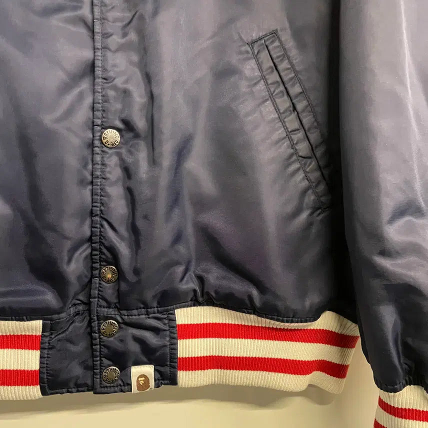 [BUNJANG] BAPE Spell Out Varsity Jacket / 베이프 스펠아웃 바시티자켓