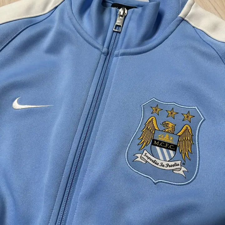 [BUNJANG] Nike Manchester City Sky Blue Track Top Jersey Zip-up / [S] 나이키 맨시티 스카이블루 트랙탑 저지 져지집업
