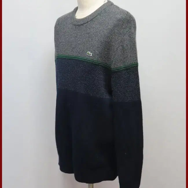 [BUNJANG] Lacoste Navy Round Neck Knit 100 Size / 라코스테/곤색 라운드넥니트/100사이즈/따봉구제(H-6)