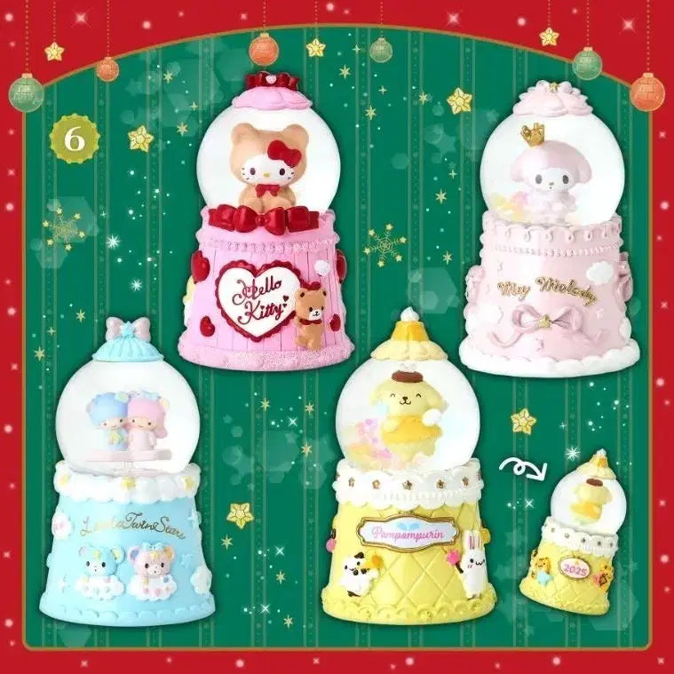 [BUNJANG] Sanrio Pom Pom Purin Snow Globe / 산리오 2025 크리스마스 폼폼푸린 스노우볼