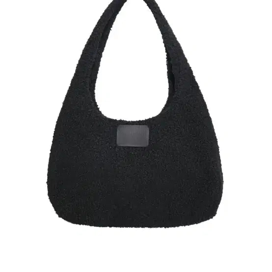 [BUNJANG] SIO Seoul Fluffy Ribbon Shoulder Bag - Black / SIO 시오서울 리본 플러피 숄더백 블랙