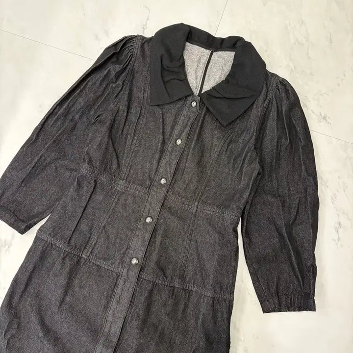 [BUNJANG] Vintage Black Denim Long Dress / vintage black denim long dress