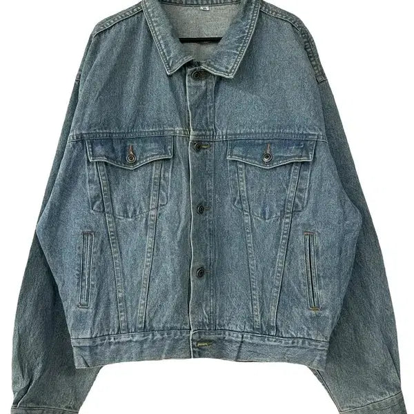 [BUNJANG] XL Cotton 100% Oversized Two-Pocket Denim Jacket / [XL] JPN 코튼100% 오버핏 투포켓 캐주얼데님자켓