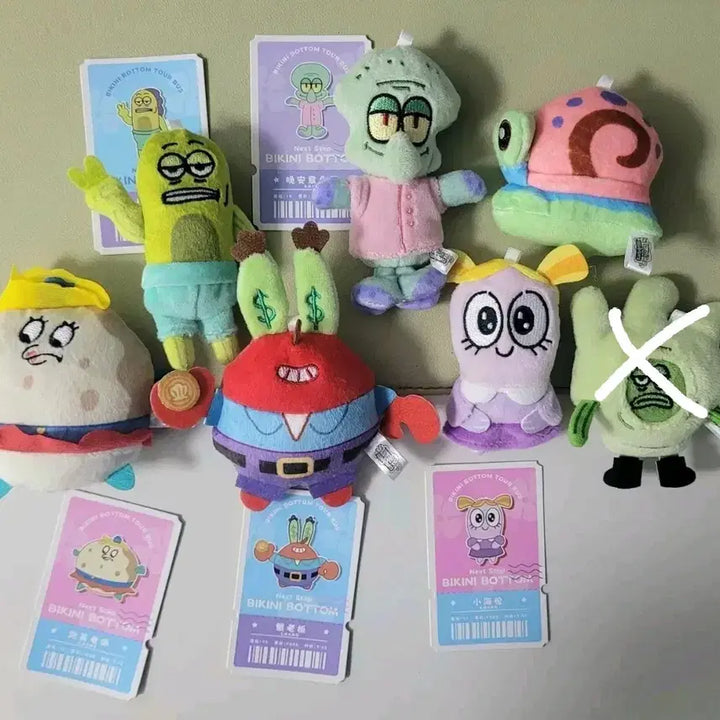 [BUNJANG] Spongebob Squarepants Bikini Bottom Random Magnet Keyring / 스폰지밥 비키니시티 랜덤 자석 키링