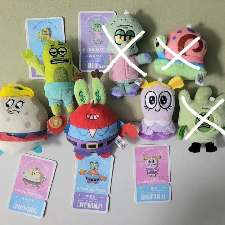 [BUNJANG] Spongebob Squarepants Bikini Bottom Random Magnet Keyring / 스폰지밥 비키니시티 랜덤 자석 키링