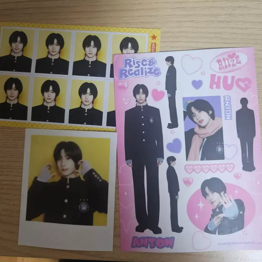 [BUNJANG] RIIZE Anton Hug Special MD Photo Sticker, Polaroid / 라이즈 앤톤 허그 스페셜엠디 증명사진 스티커 프리쿠라 폴라로이드