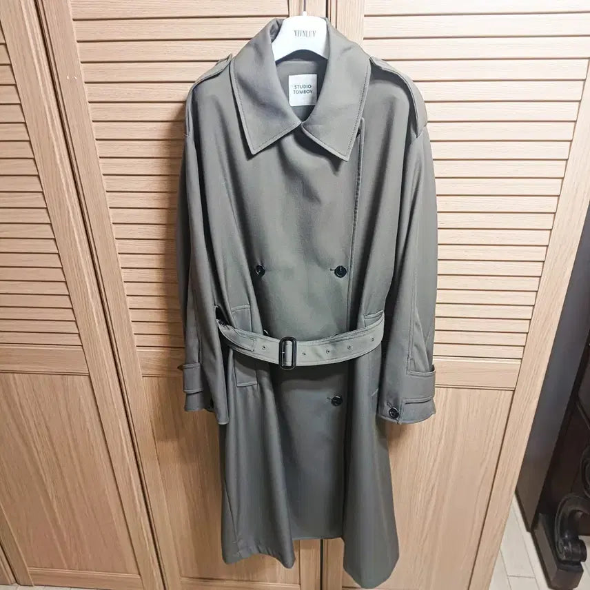 [BUNJANG] TOMBOY Double Trench Coat / [FREE] 여성 스튜디오 톰보이 더블 트렌치 코트 TOMBOY 오버핏