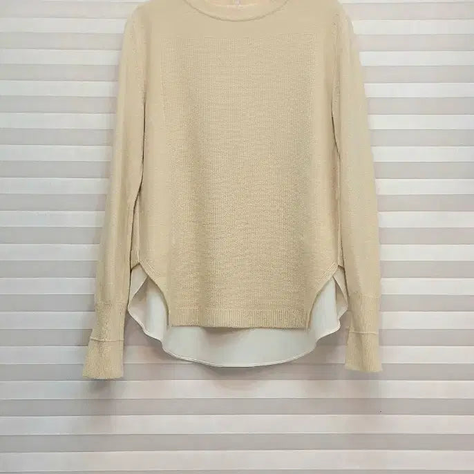[BUNJANG] System Wool 100% Knit Blouse / 시스템> 울100 니트 블라우스