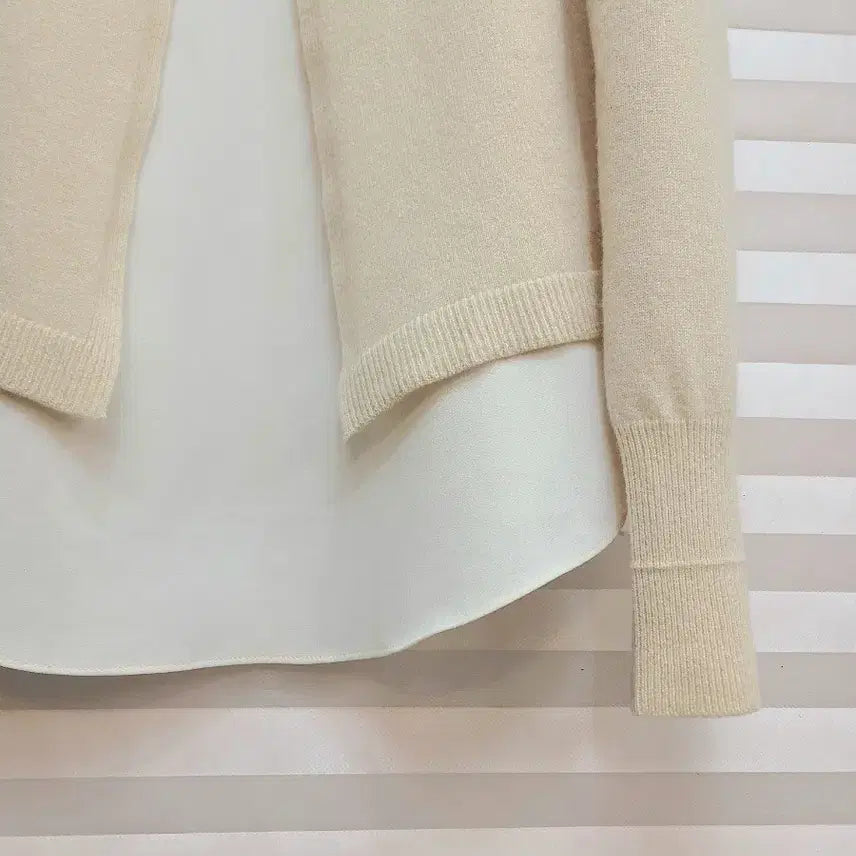 [BUNJANG] System Wool 100% Knit Blouse / 시스템> 울100 니트 블라우스