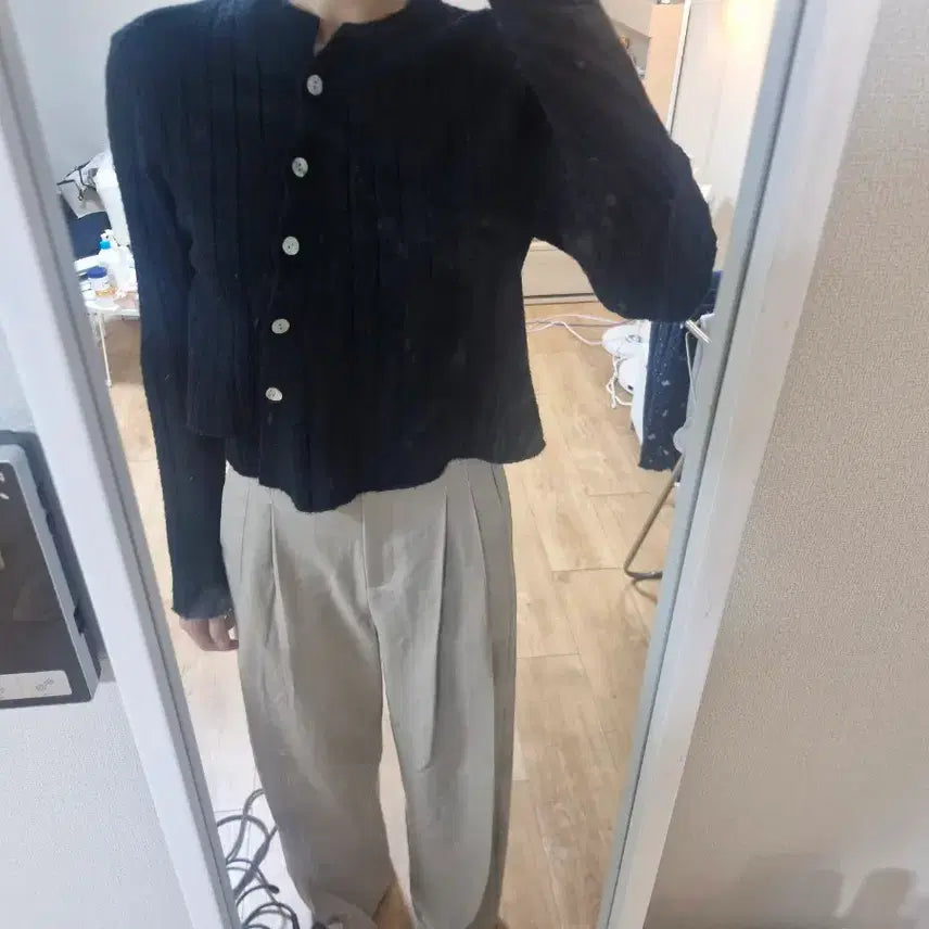 [BUNJANG] Black Diagonal Cardigan / 블랙 사선 가디건