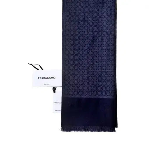 [BUNJANG] Ferragamo Navy Muffler / 페라가모 네이비 머플러 선물포장 - 백화점교환가능