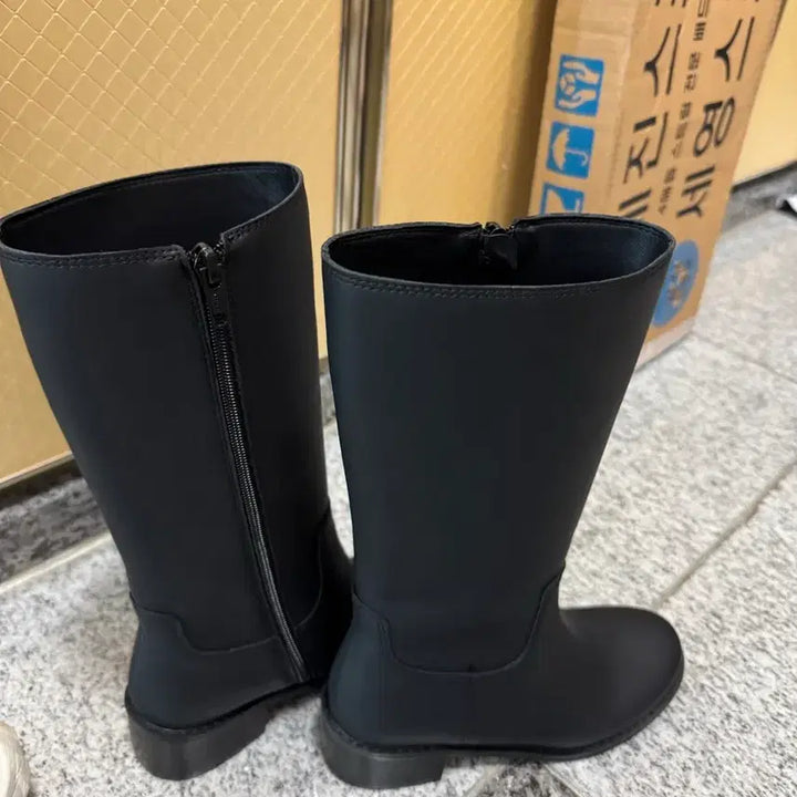 [BUNJANG] Black Leather Half Boots - Women's 225 / 새상품 소가죽 블랙 하프부츠 225