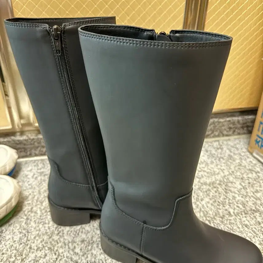 [BUNJANG] Black Leather Half Boots - Women's 225 / 새상품 소가죽 블랙 하프부츠 225