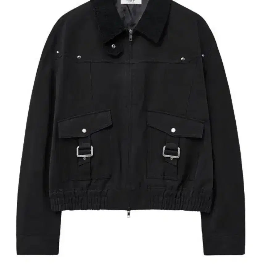 [BUNJANG] Elmood Hunting Blouson Jacket Black / 엘무드 체스터 헌팅 블루종 자켓 블랙 46