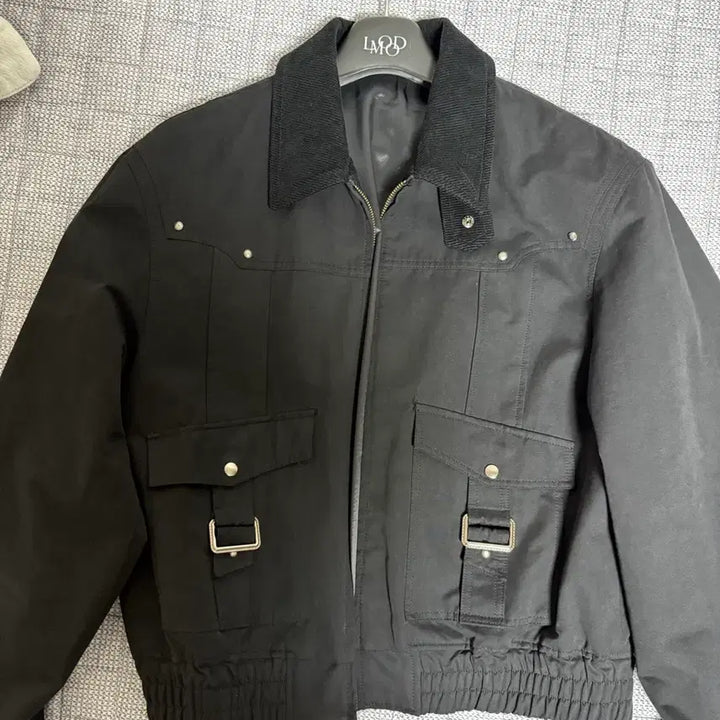 [BUNJANG] Elmood Hunting Blouson Jacket Black / 엘무드 체스터 헌팅 블루종 자켓 블랙 46