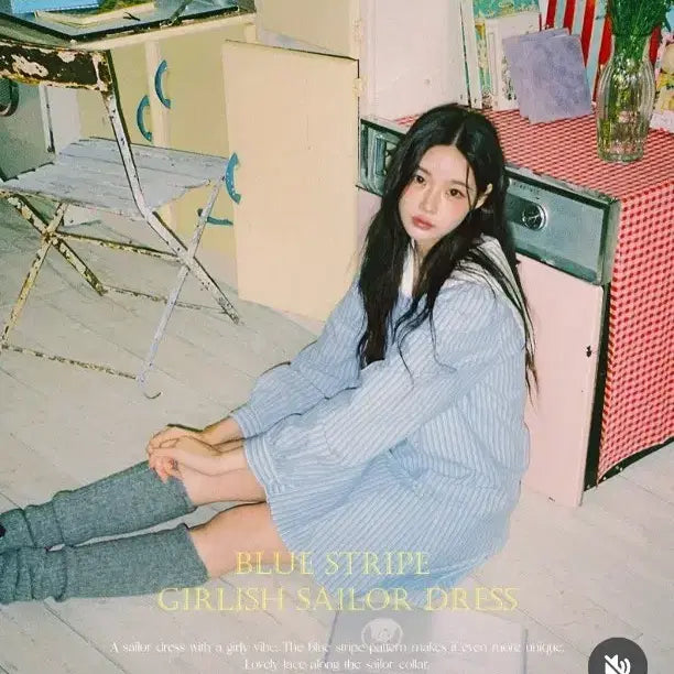 [BUNJANG] Milkcocoa Amelie Sailor Pleated Dress / 밀크코코아 아멜리에 세일러 플리츠 원피스 amelie