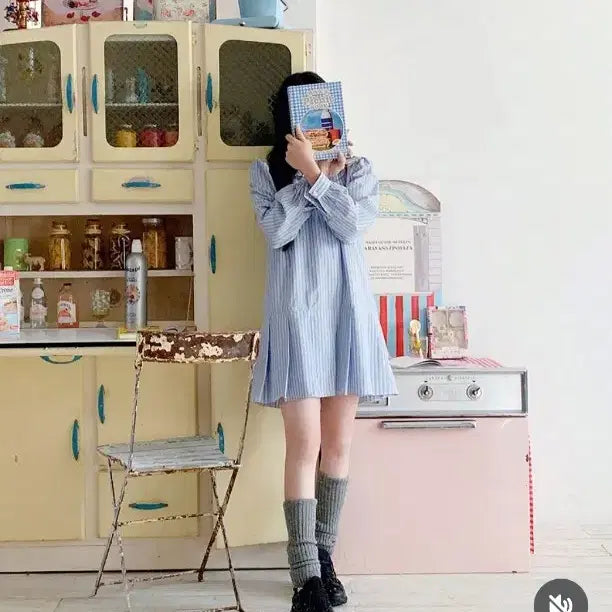 [BUNJANG] Milkcocoa Amelie Sailor Pleated Dress / 밀크코코아 아멜리에 세일러 플리츠 원피스 amelie