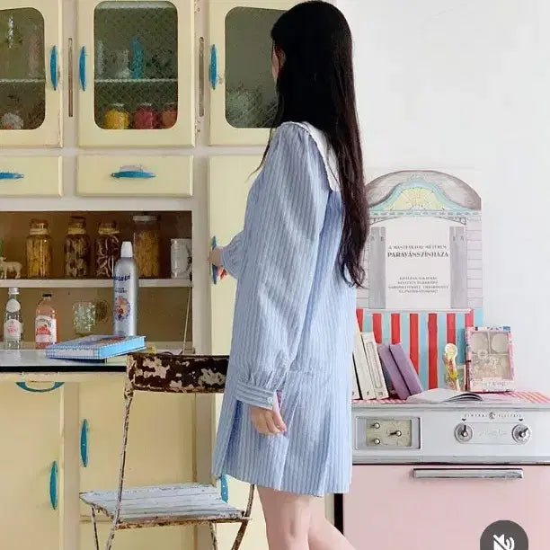 [BUNJANG] Milkcocoa Amelie Sailor Pleated Dress / 밀크코코아 아멜리에 세일러 플리츠 원피스 amelie