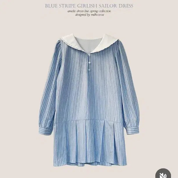 [BUNJANG] Milkcocoa Amelie Sailor Pleated Dress / 밀크코코아 아멜리에 세일러 플리츠 원피스 amelie