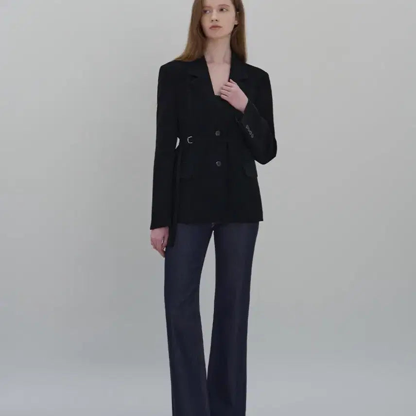 [BUNJANG] Hwa Martine Jet Black Jacket / 하와 마띠네 자켓 완전새상품