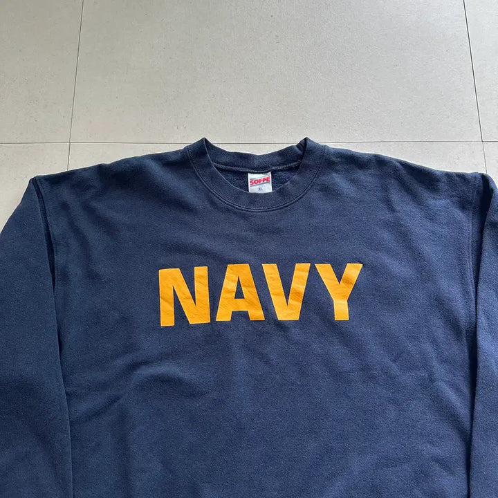 [BUNJANG] SOFFE NAVY Sweatshirt XL / SOFFE 소피 미해군 NAVY 맨투맨 XL