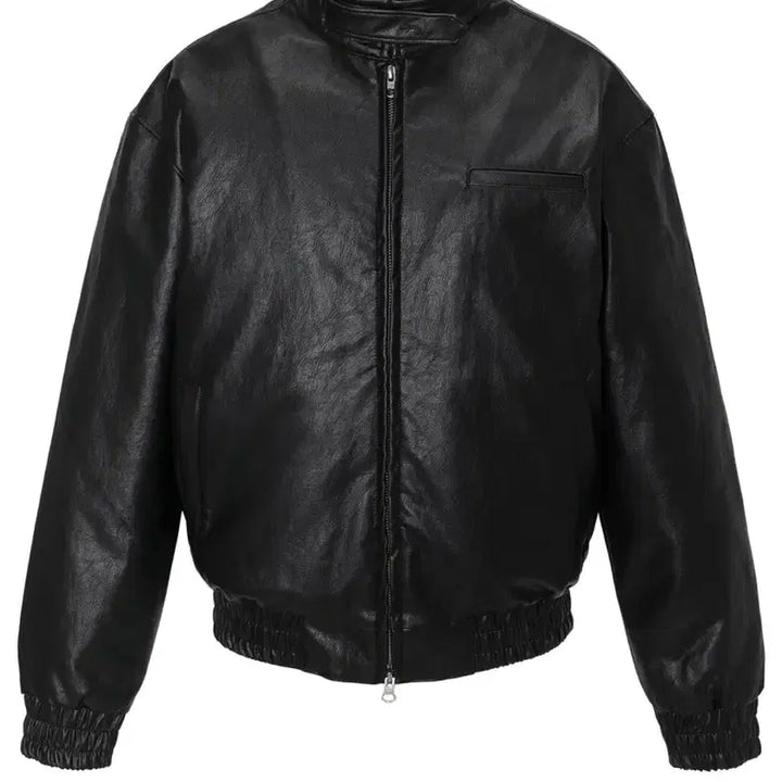 [BUNJANG] Inegii Embroidered Leather Bomber Jacket / Embroidered Leather Bomber Jacket 이네기