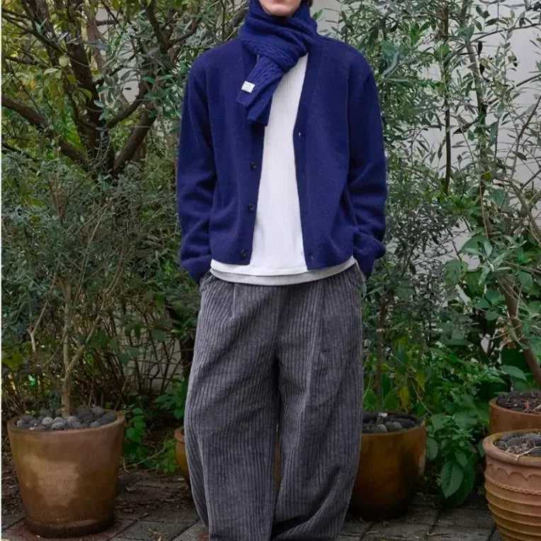 [BUNJANG] TripSense Corduroy Pants Charcoal L / 트립르센스 밴딩 코듀로이 팬츠 차콜 L