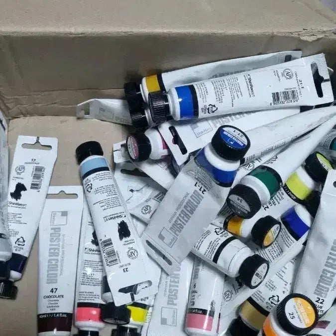 [BUNJANG] Shinhan Poster Color Paint Set / 입시미술 물감 와! 너무싸다