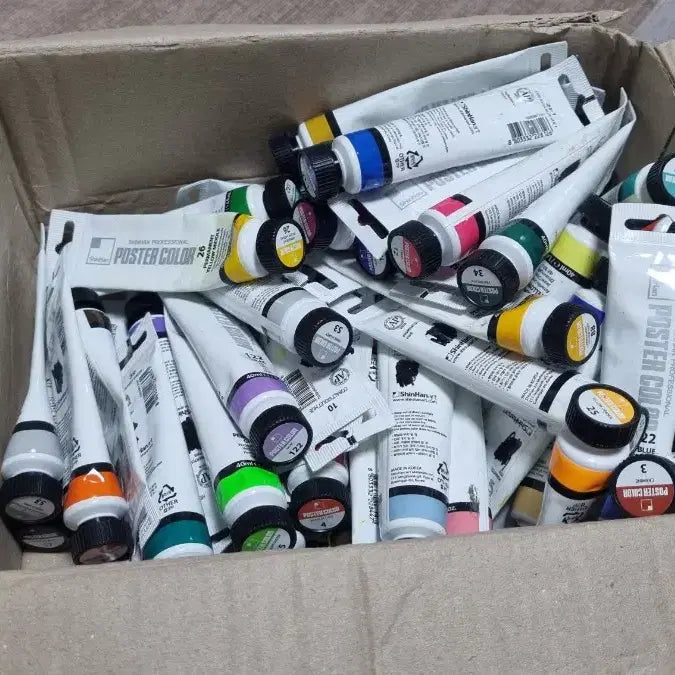 [BUNJANG] Shinhan Poster Color Paint Set / 입시미술 물감 와! 너무싸다