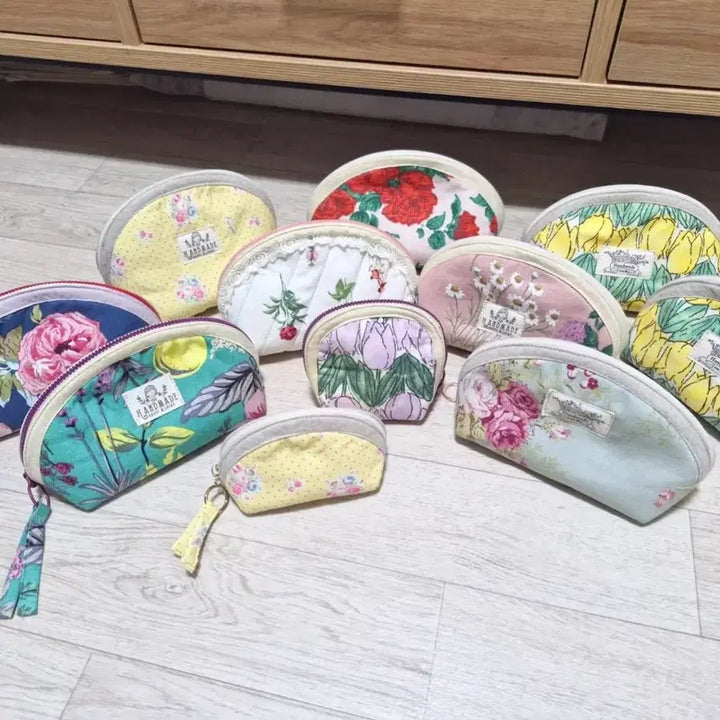 [BUNJANG] Handmade Linen Pouch Set / 핸드메이드 린넨 파우치