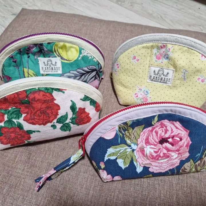 [BUNJANG] Handmade Linen Pouch Set / 핸드메이드 린넨 파우치