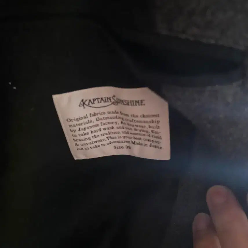 [BUNJANG] Captain Sunshine Traveler Coat Dark Gray / [38] 캡틴선샤인 트레블러 코트 다크그레이