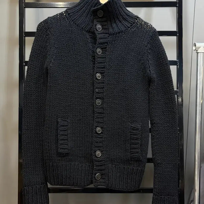 [BUNJANG] A.P.C. Wool Angora High Neck Chunky Knit Cardigan (S) / A.P.C. 아페쎄 울 앙고라 하이넥 청키 니트 가디건 (S) 9.5