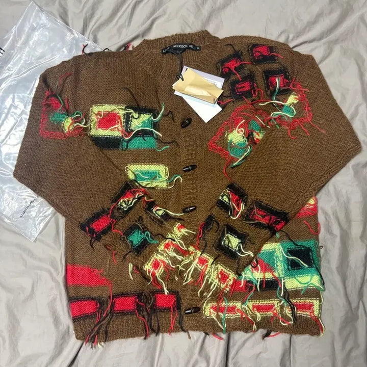 [BUNJANG] Andersson Bell Village Intarsia Cardigan XL / (새상품) 앤더슨벨 빌리지 인타르시아 가디건  xl