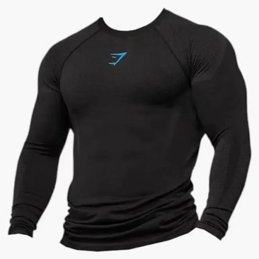 [BUNJANG] Gymshark Onyx Long Sleeve v5 (Black) / 짐샤크 오닉스 롱슬리브 v5(블랙)